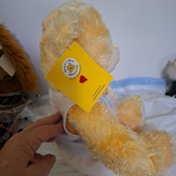 Build-A-Bear Workshop Gem of a Friend Topaz Teddy With Tag and Card - Picture 4 of 14